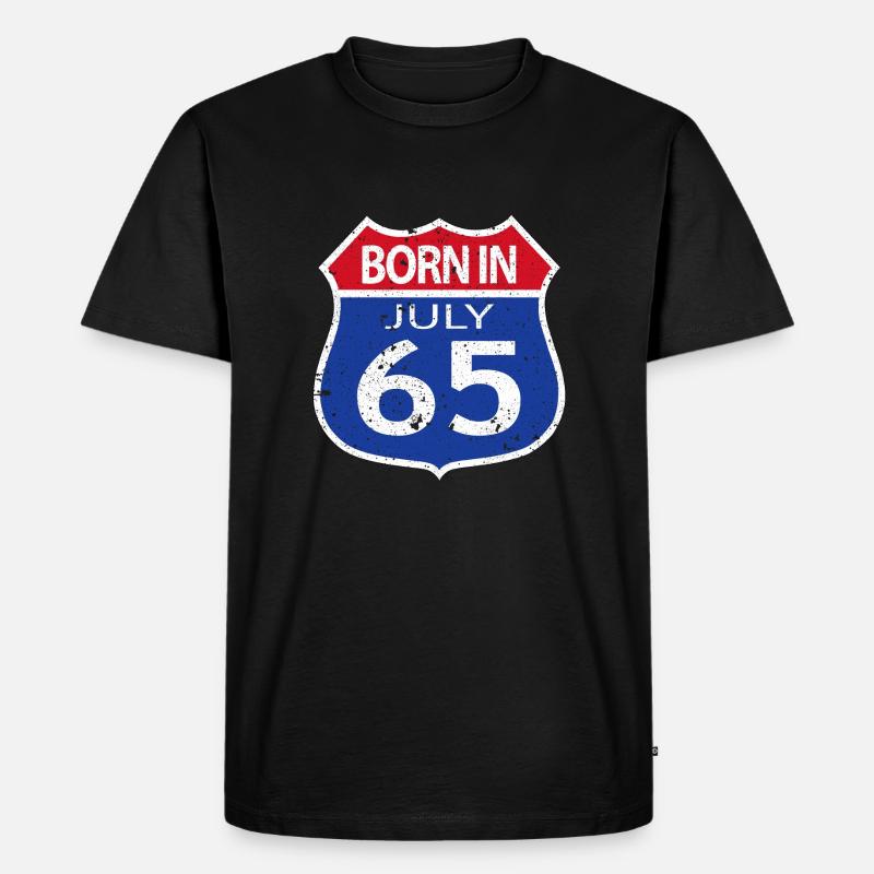 Né(e) en Juillet 1965 - T-shirt Premium bio Homme - noir