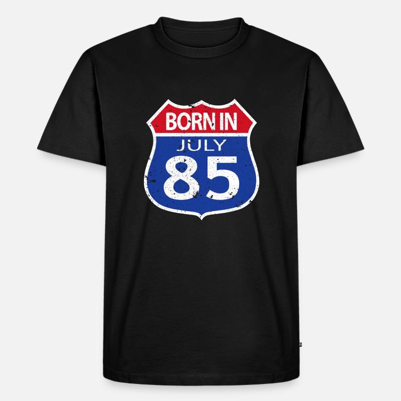 Born in July 1985 - Men's Premium Organic T-Shirt - black