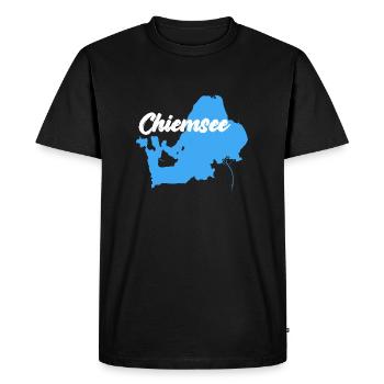 Lake - Men's Premium Organic T-Shirt - black - Front - Nico (187cm)