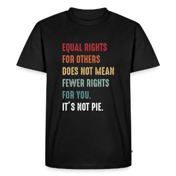 L’égalité des droits pour les autres ne signifie pas moins - T-shirt Premium bio Homme - noir - Devant - Nico (187cm)