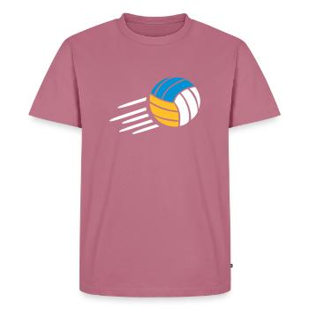 Beach-volley - T-shirt Premium bio Homme - mauve - Devant - Nico (187cm)
