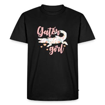 Gator Fille | Alligator - T-shirt Premium bio Homme - noir - Devant - Nico (187cm)