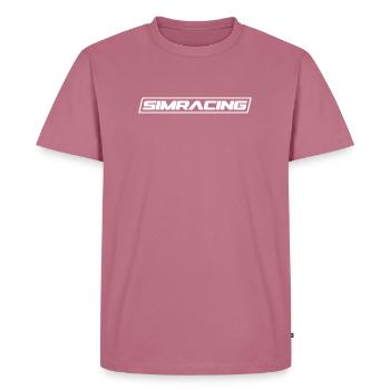 SIMRACING Block - Men's Premium Organic T-Shirt - mauve - Front - Nico (187cm)