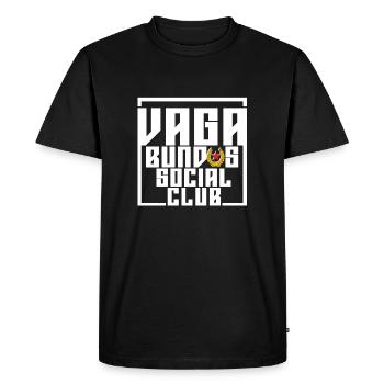 Vagabundos blanc - T-shirt Premium bio Homme - noir - Devant - Nico (187cm)