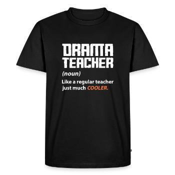 professeur d’art dramatique juste beaucoup plus cool Design - T-shirt Premium bio Homme - noir - Devant - Nico (187cm)