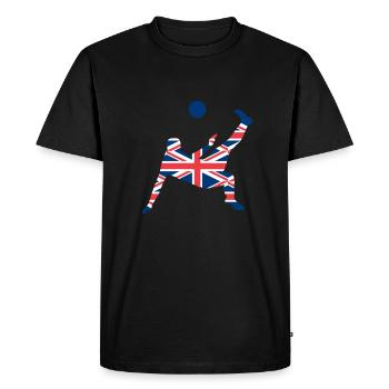 uk soccer - T-shirt Premium bio Homme - noir - Devant - Nico (187cm)