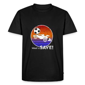 Rocket RC Car League Soccer Retro Vintage - T-shirt Premium bio Homme - noir - Devant - Nico (187cm)