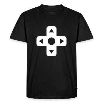 Panneau de contrôle sur un contrôleur pour les jeux vidéo - T-shirt Premium bio Homme - noir - Devant - Nico (187cm)