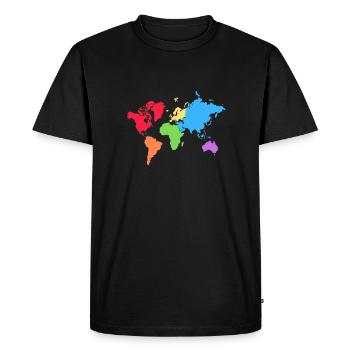pride map - Men's Premium Organic T-Shirt - black - Front - Nico (187cm)