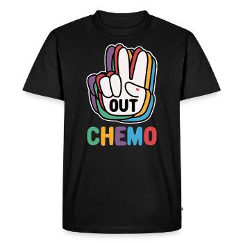 Out Chemo Therapy End - Men's Premium Organic T-Shirt - black - Front - Nico (187cm)