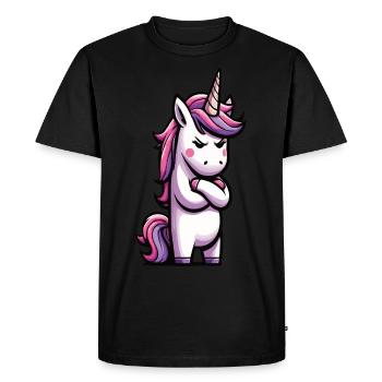 Licorne Licorne Fan Licorne Amoureux de la licorne - T-shirt Premium bio Homme - noir - Devant - Nico (187cm)