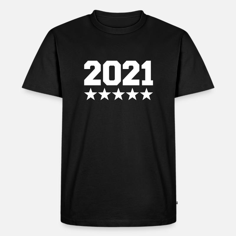 2021 - Männer Premium Bio T-Shirt - Schwarz