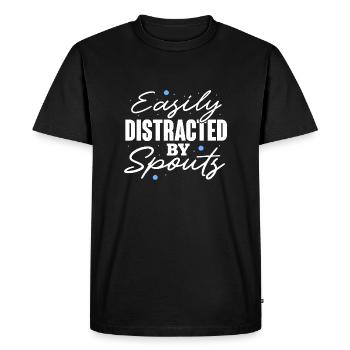 Facilement distrait par les becs verseurs Observateur de Wahle - T-shirt Premium bio Homme - noir - Devant - Nico (187cm)