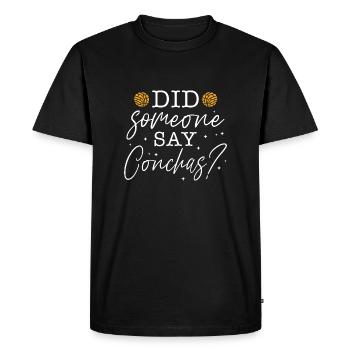 Quelqu’un a-t-il dit concha Design pour un amoureux de - T-shirt Premium bio Homme - noir - Devant - Nico (187cm)