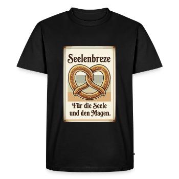 Soul Pretzel - Men's Premium Organic T-Shirt - black - Front - Nico (187cm)