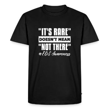 C’est rare Ne veut pas dire qu’il n’y a pas de sensibilisation au SED - T-shirt Premium bio Homme - noir - Devant - Nico (187cm)