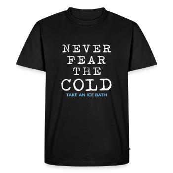 Ice Baths, Winter Bath, Hardening, Ice Bath, Ice Hole - Men's Premium Organic T-Shirt - black - Front - Nico (187cm)