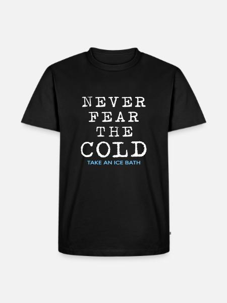 Isbade, Vinterbad, Hærdning, Isbad, Ishul - Herre Premium økologisk T-shirt - sort