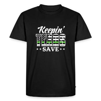 Garder la loi patriotique sur la patrouille frontalière du Texas Save - T-shirt Premium bio Homme - noir - Devant - Nico (187cm)