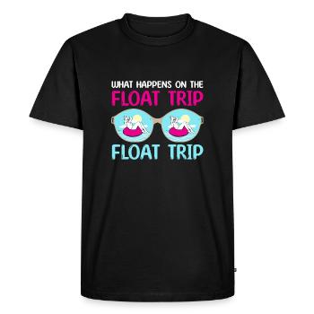 ce qui se passe sur le flotteur Design - T-shirt Premium bio Homme - noir - Devant - Nico (187cm)