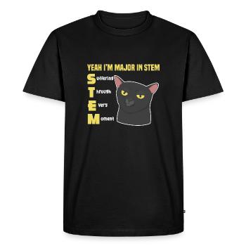 , je suis majeur dans les STEM et je souffre à travers chaque - T-shirt Premium bio Homme - noir - Devant - Nico (187cm)