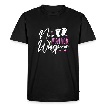 Nouvelle Mère Chuchoteur - T-shirt Premium bio Homme - noir - Devant - Nico (187cm)