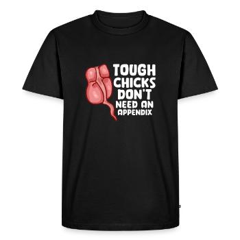 Les poussins coriaces n’ont pas besoin d’appendice - T-shirt Premium bio Homme - noir - Devant - Nico (187cm)
