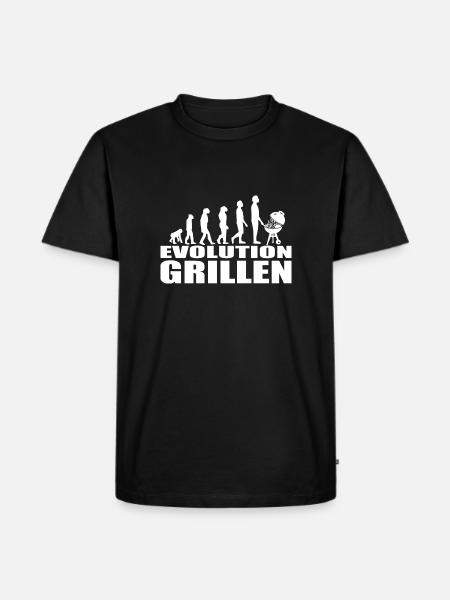 BBQ - Männer Premium Bio T-Shirt - Schwarz