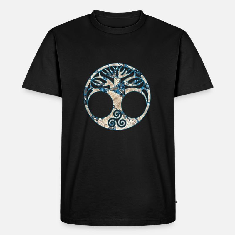 yggdrasil e 242 - Männer Premium Bio T-Shirt - Schwarz
