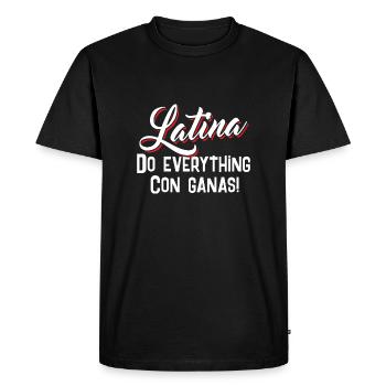 Latina Do everything Con Ganas - T-shirt Premium bio Homme - noir - Devant - Nico (187cm)