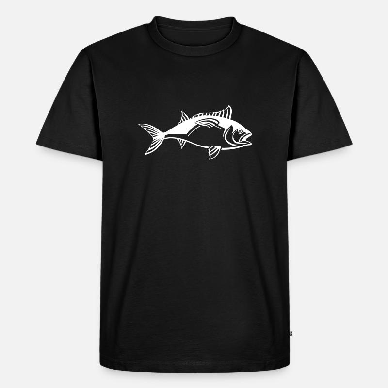 Thunfisch - Männer Premium Bio T-Shirt - Schwarz