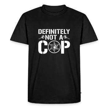 Certainement pas un policier - Police Member Police - T-shirt Premium bio Homme - noir - Devant - Nico (187cm)