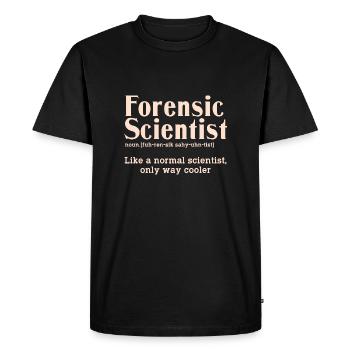 Forensic Scientist Legal Systems Judicial Forensic - Men's Premium Organic T-Shirt - black - Front - Nico (187cm)