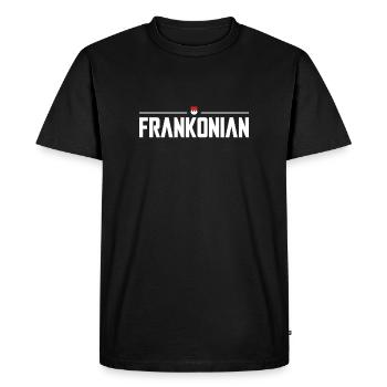 Frankonian weiss - Männer Premium Bio T-Shirt - Schwarz - Vorne - Nico (187cm)