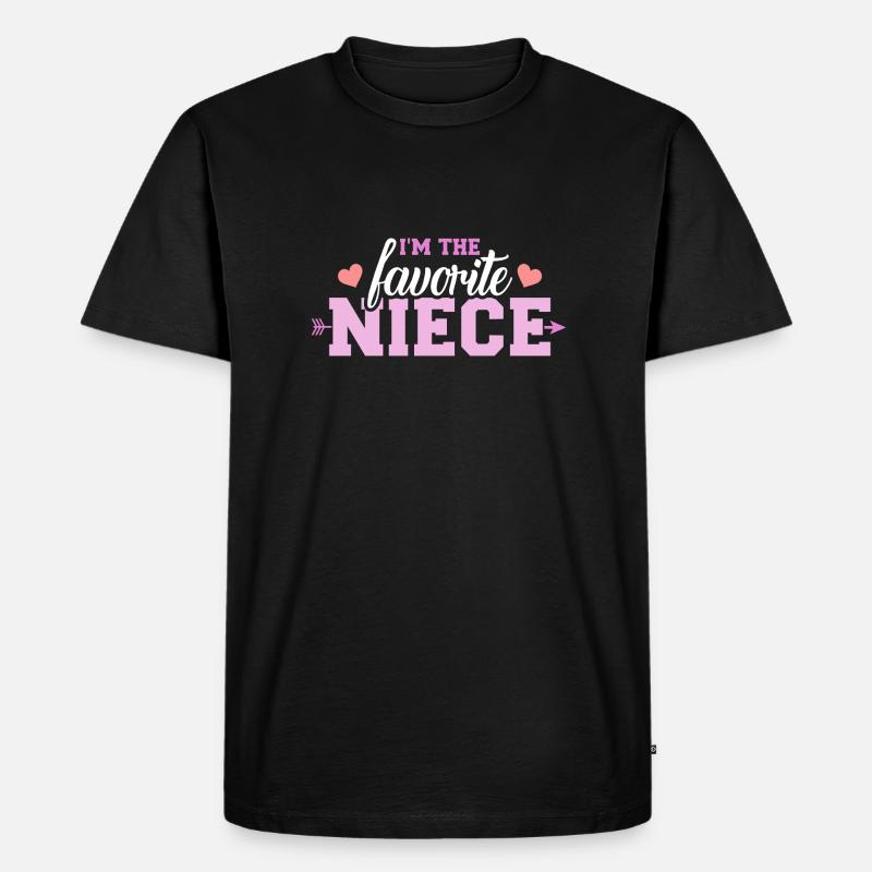 Nichte - Männer Premium Bio T-Shirt - Schwarz