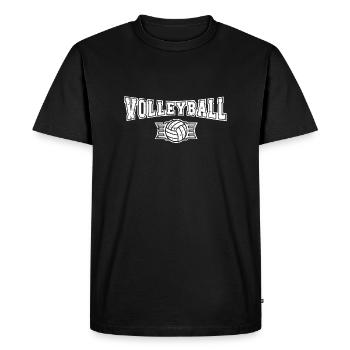 volley- - T-shirt Premium bio Homme - noir - Devant - Nico (187cm)