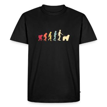 Chien de berger de Bergame - T-shirt Premium bio Homme - noir - Devant - Nico (187cm)