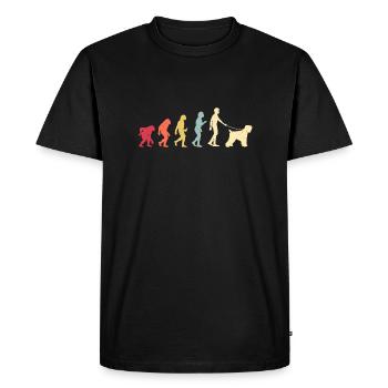 Black Russian Terrier - Men's Premium Organic T-Shirt - black - Front - Nico (187cm)