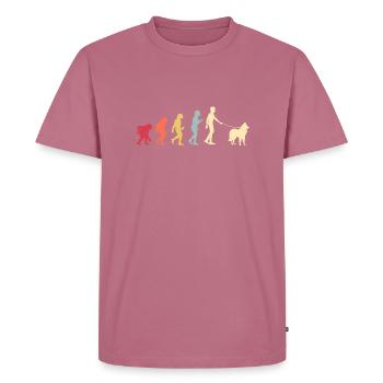 Berger Belge - T-shirt Premium bio Homme - mauve - Devant - Nico (187cm)