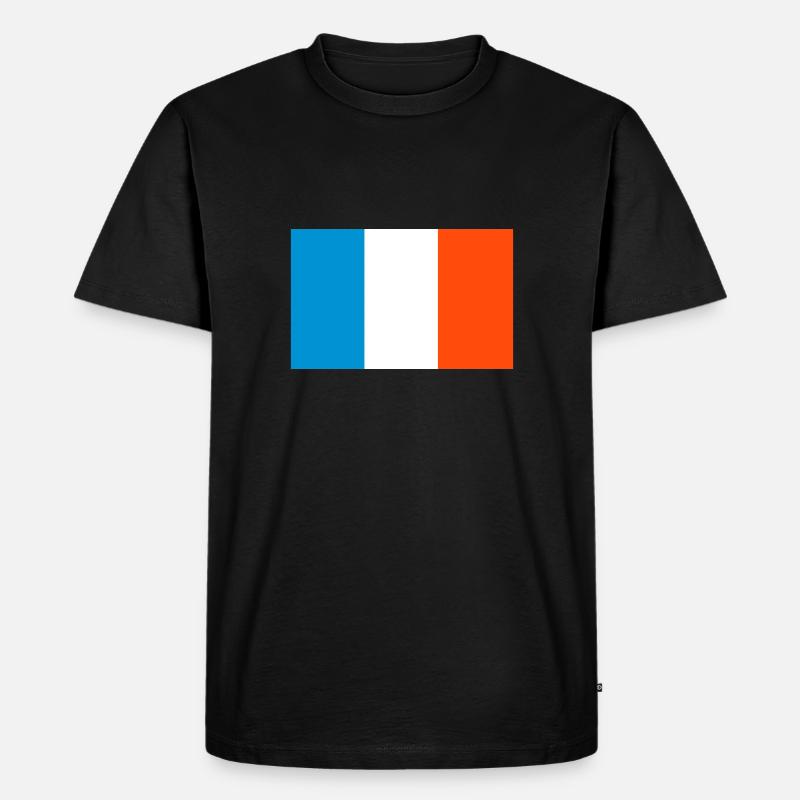 Frankreich - Männer Premium Bio T-Shirt - Schwarz