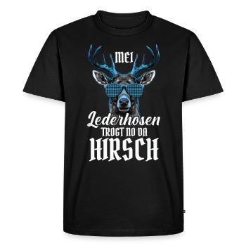 Mei Lederhosn is in da Wäsch Lederhosen Ersatz - T-shirt Premium bio Homme - noir - Devant - Nico (187cm)