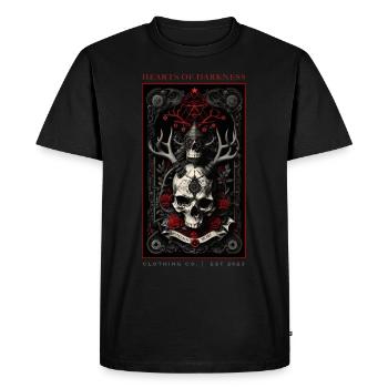 HOD - Eternity - Men's Premium Organic T-Shirt - black - Front - Nico (187cm)