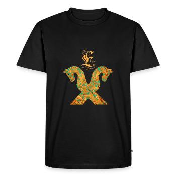 pignon de cheval e 95 e - T-shirt Premium bio Homme - noir - Devant - Nico (187cm)