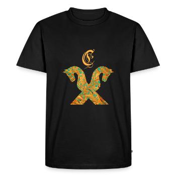 pignon de cheval e 95 c - T-shirt Premium bio Homme - noir - Devant - Nico (187cm)
