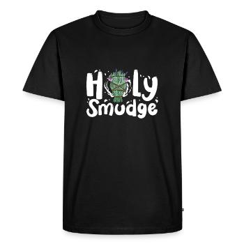 Holy Smudge Sauge Nettoyage Purification Énergie Guérison - T-shirt Premium bio Homme - noir - Devant - Nico (187cm)