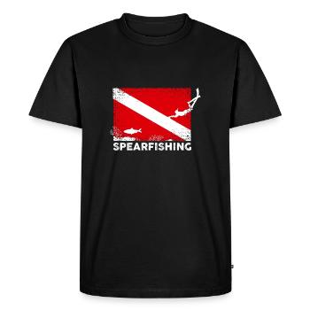 Chasse sous-marine Plongée sous-marine - T-shirt Premium bio Homme - noir - Devant - Nico (187cm)