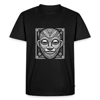 Masque - T-shirt Premium bio Homme - noir - Devant - Nico (187cm)