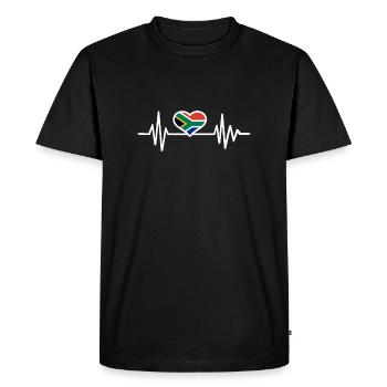 Afrique du Sud - T-shirt Premium bio Homme - noir - Devant - Nico (187cm)