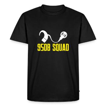 95DB Squad Design for a deaf patient - Men's Premium Organic T-Shirt - black - Front - Nico (187cm)