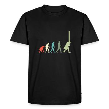 Log Tosser Evolution Wood Chunk Toss Lumber - Men's Premium Organic T-Shirt - black - Front - Nico (187cm)